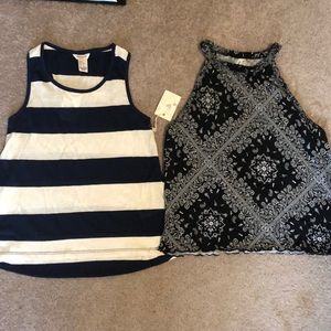 2 tank tops. Forever 21 Girls &Mudd